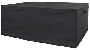 Nordic Living Černý ochranný obal na zahradní set stolu se čtyřmi židlemi Alex 180 x 155 cm