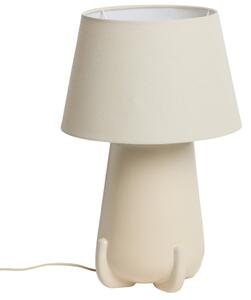 Kave Home Béžová keramická stolní lampa Odra