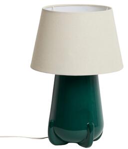 Kave Home Zelená keramická stolní lampa Odra