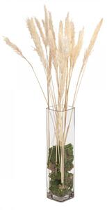 Umělá květina - JOLIPA Pampas tráva, svazek stonků, sušené, 75cm