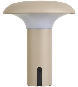 Nordic Living Béžová plastová nabíjecí stolní LED lampa Rami