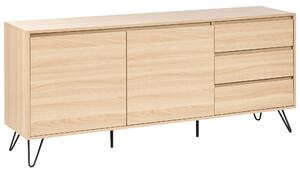 Komoda se 2 dvířky CARDIGAN Světle hnědá