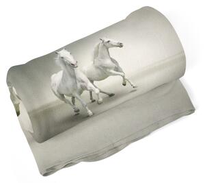 Sablio Deka Dva bílí koně - 150x120 cm