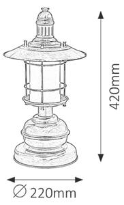 Rabalux SUDANO stolní lampa max. 60W | E27 | IP20 - bronz
