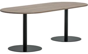 -25 % Dny MOMENTI– WOOOD Šedý dubový jídelní stůl Tablo 220 x 90 cm