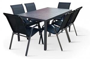 Vikio Venkovní zahradní set 150x90 pro 6 osob DK304 antracit