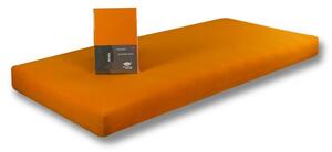 Prostěradlo Jersey 90x200 oranžová s elastanem napínací LeRoy