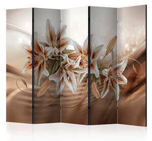 Artgeist Paraván - Chocolate Lilies II [Room Dividers] Velikosti (šířkaxvýška): 225x172
