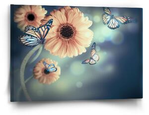 Sablio Obraz Květinová abstrakce - 60x40 cm