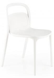 Židle- K490- Bílá plastová