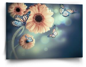 Sablio Obraz Květinová abstrakce - 120x80 cm
