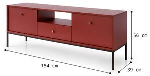 Tv stolek MONACO 154, tmavě červená