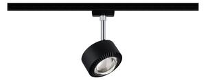 P 96927 URail LED-spot Aldan 9W černá mat/chrom 2700K kov/umělá hmota stmívatelné - PAULMANN