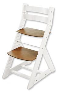 Hajdalánek Rostoucí židle ALMA - standard (bílá, dub tmavý) ALMABILATMADUB