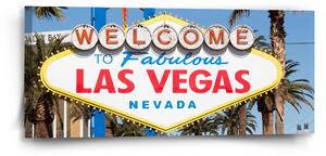 Sablio Obraz Welcome to Las Vegas - 110x50 cm