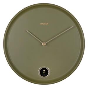Nástěnné hodiny s kukačkou 6123GR Karlsson 30cm, zelené