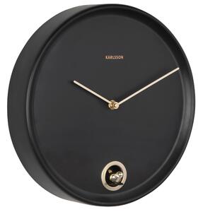 Nástěnné hodiny s kukačkou 6123BK Karlsson 30cm, černé