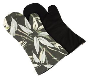 BELLATEX Grilovací rukavice 2ks Bambus černá 22x46 cm