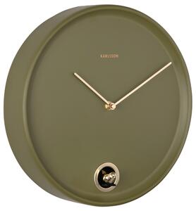 Nástěnné hodiny s kukačkou 6123GR Karlsson 30cm, zelené