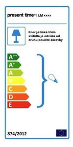 Leitmotiv Stolní designová kovová lampa 2198BK, černá