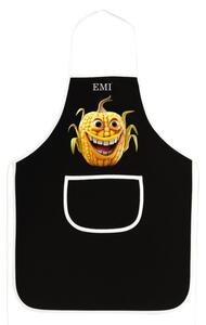 Kuchyňská zástěra Corny EMI, černá