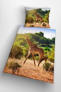 Glamonde 3D povlečení Giraffa se zipem 140×200 cm