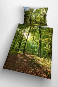 Glamonde 3D povlečení Forest se zipem 140×200 cm