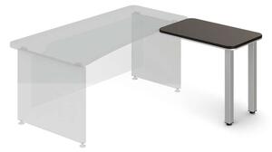 Přístavný stůl TopOffice, pravý, 90 x 55 cm, wenge