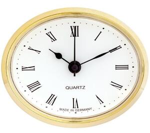 MPM Vestavné hodiny 80x65 mm - zlaté, římské číslice 550/4130-01 E22.4776.003401