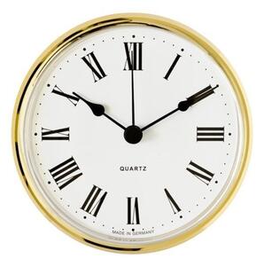 MPM Vestavné hodiny 66 mm - zlaté, římské číslice 550/4169-01 E22.4780.003223