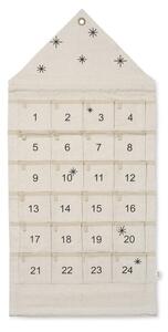Ferm Living Nástěnný adventní kalendář Star Christmas Calendar, sand
