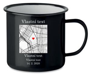 Personalizovaný retro plecháček s mapou