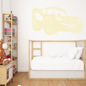 Živá Zeď Samolepka Blesk McQueen Barva: žlutá, Velikost: 60 x 35 cm