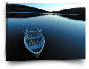 Sablio Obraz Loďka na jezeře - 120x80 cm