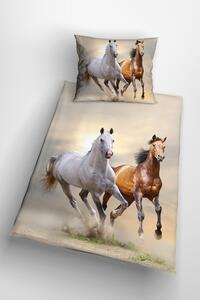 Glamonde 3D povlečení Horse se zipem 140×200 cm