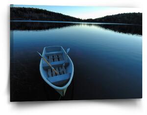 Sablio Obraz Loďka na jezeře - 60x40 cm