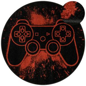 Koberec Lima G932A Gamepad černý / světle červený kruh