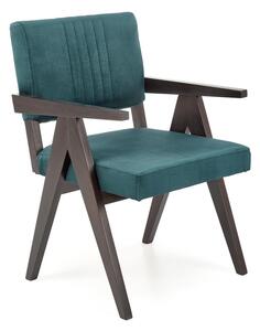Židle MEMORY (Tmavě zelená / Eben)