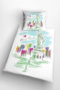 Glamonde 3D povlečení New York se zipem 140×200 cm
