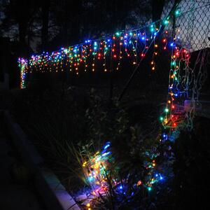 ACA Lighting LED vánoční světelný závěs, 3x0,6m, RGB barva světla, IP44, 144 LED, 8 funkcí