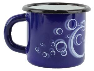BELIS Smaltovaný hrnek ø 7 cm - 0.25 l tmavě modrý BUBBLE | BELIS - 11107-569DAD04