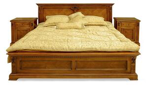 IBA Luxusní manželská postel VALERIA (90, 160, 180 cm) Typ: Třešeň, Pro šířku: 90 cm, Design čela: Čalouněné