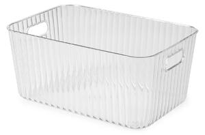 Compactor úložný organizér WAVE BOX - L, PET plast, 36 x 24 x 16 cm, průhledný
