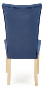 Židle VERMONT (Tmavě modrá / Medový dub)