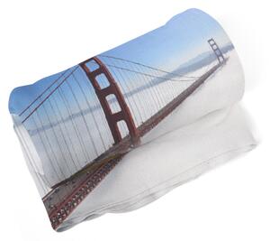 Sablio Deka Golden Gate v mlze - 150x120 cm