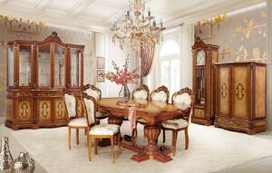 IBA Luxusní jídelní stůl LADA Typ: Třešeň, Rozklad: Rozkládací, Motiv: S intarzií