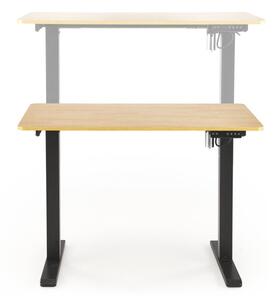Výškově nastavitelný psací stůl B53 (Zlatý dub / Černá)