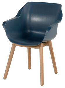 Sophie studio - jídelní židle Hartman s teakovou podnoží Sophie - barva židle: French green