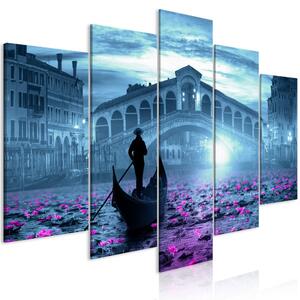 Obraz - Kouzelné Benátky - modré 100x50