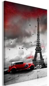 Obraz - Červené auto v Paříži 40x60